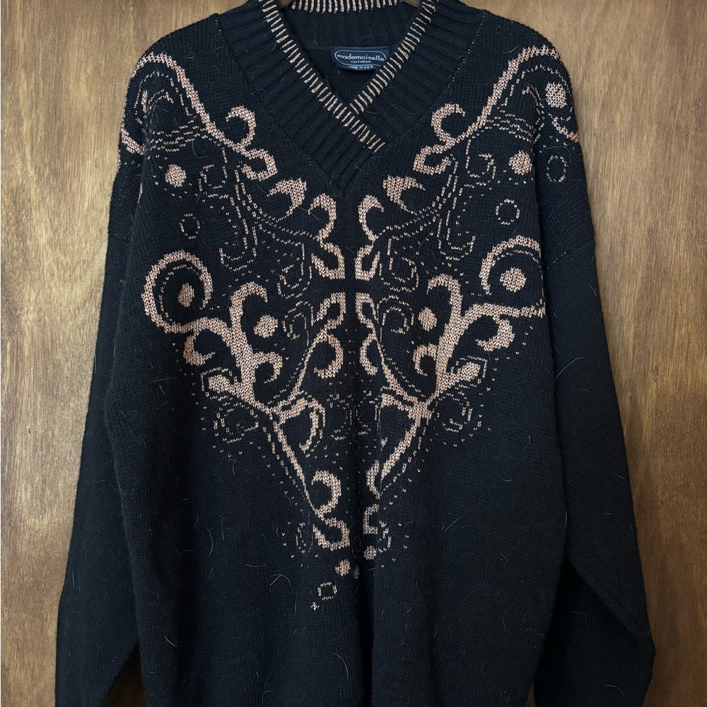 Vintage Black and Copper Sweater